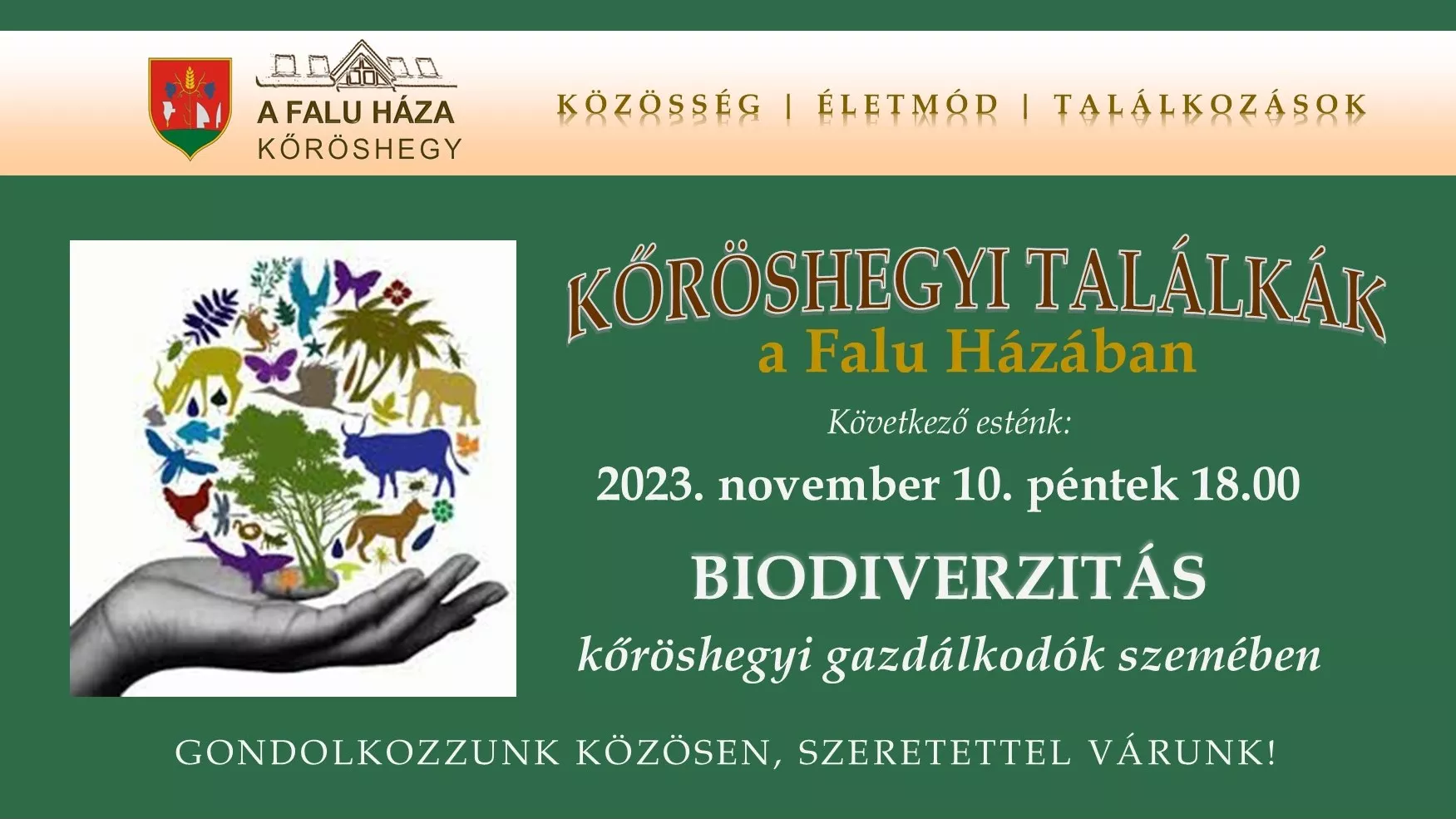 A Kőröshegyi Találka novemberi témája: A BIODIVERZITÁS, kőröshegyi gazdálkodók szemében